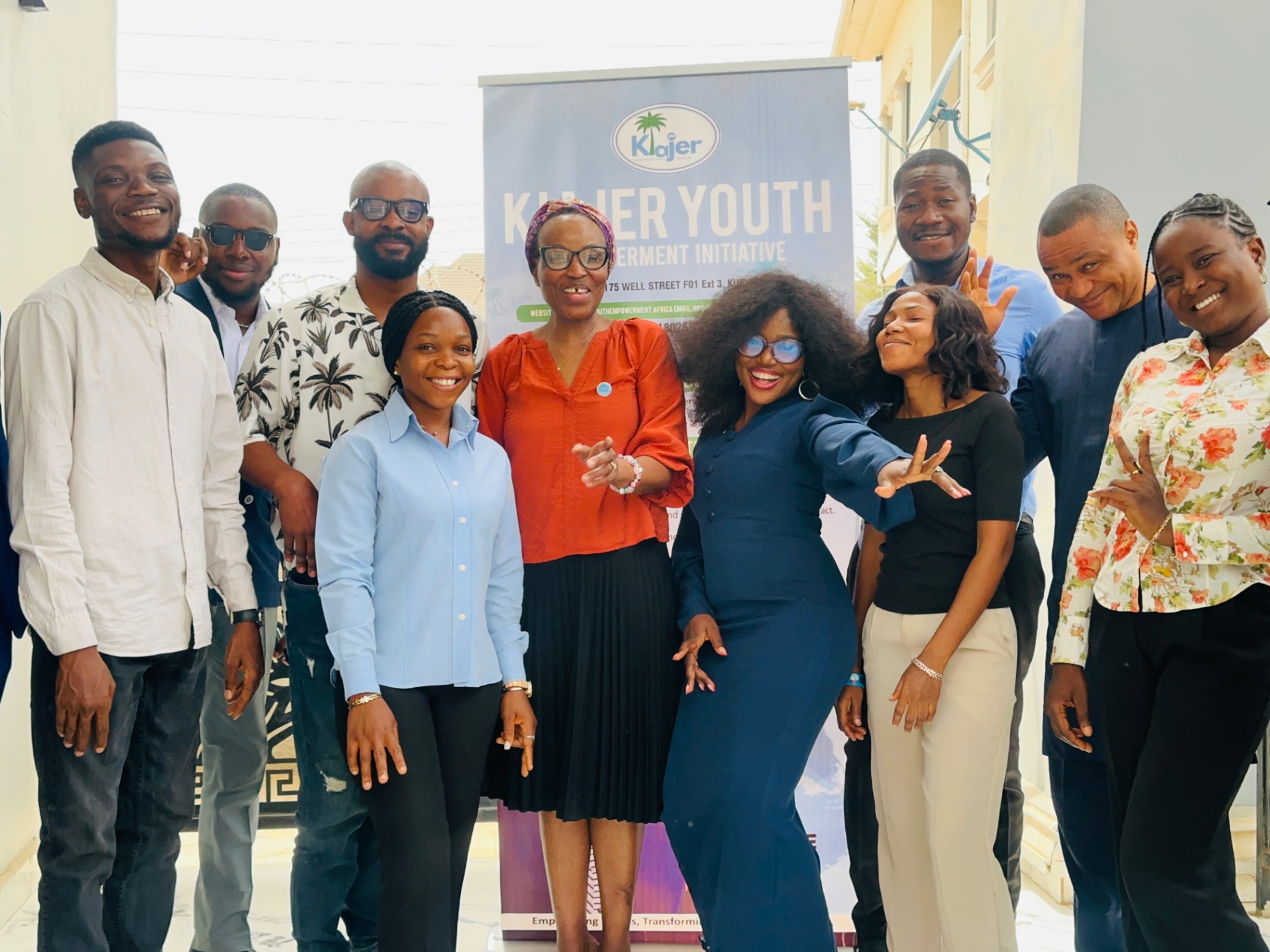 Kiajer Youth Empowerment team group photo